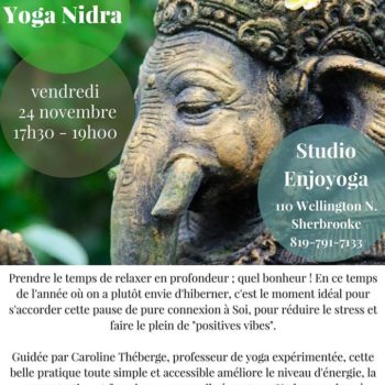 Atelier Yoga Nidra Caroline Théberge Studio Enjoyoga
